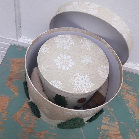 Gift Boxes Christmas Handmade Decoration Snowman Wrapped Presents for under tree - Picture 4 of 14